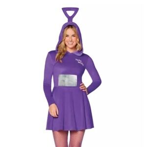 Adult Tinky Winky Costume - Teletubbies Dress [2024] Spirit Halloween Medium